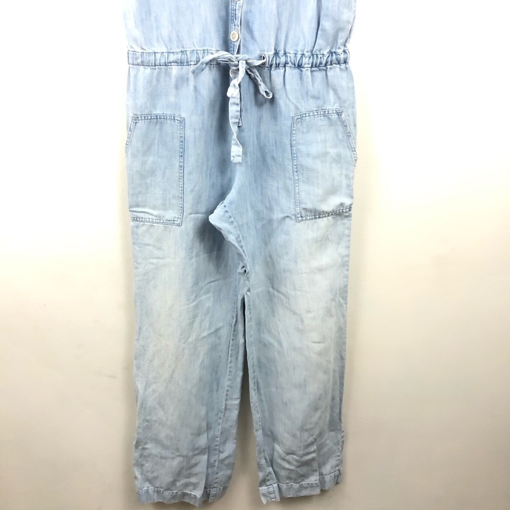 A.P.C Chambray Blue Denim Overalls Jumpsuit L - Picture 4 of 13